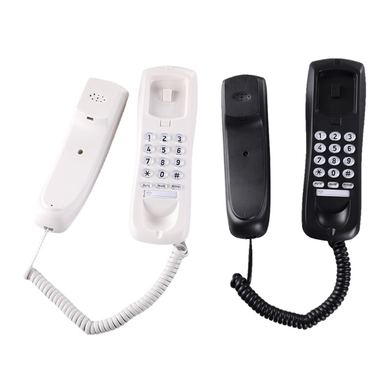 Wired- Landline Telephone with Mute, , and Redial Functions - Easy to Install Intelligent Caller Home Phone Dropship