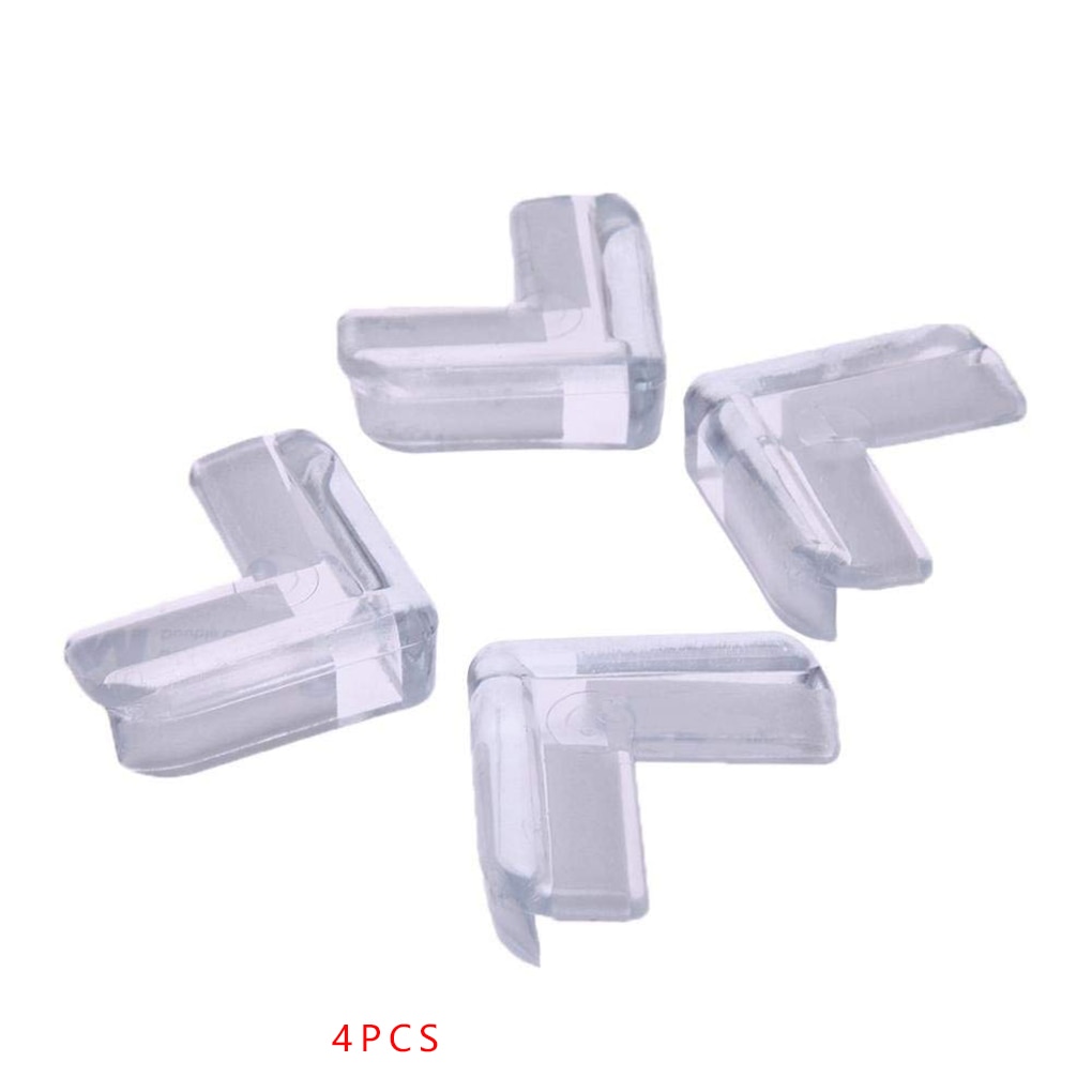 4 Pieces Corner Guards Cupboard Closet Furniture Protector Toilet Cabinets Childproof Pads Kitchen Children Indoor