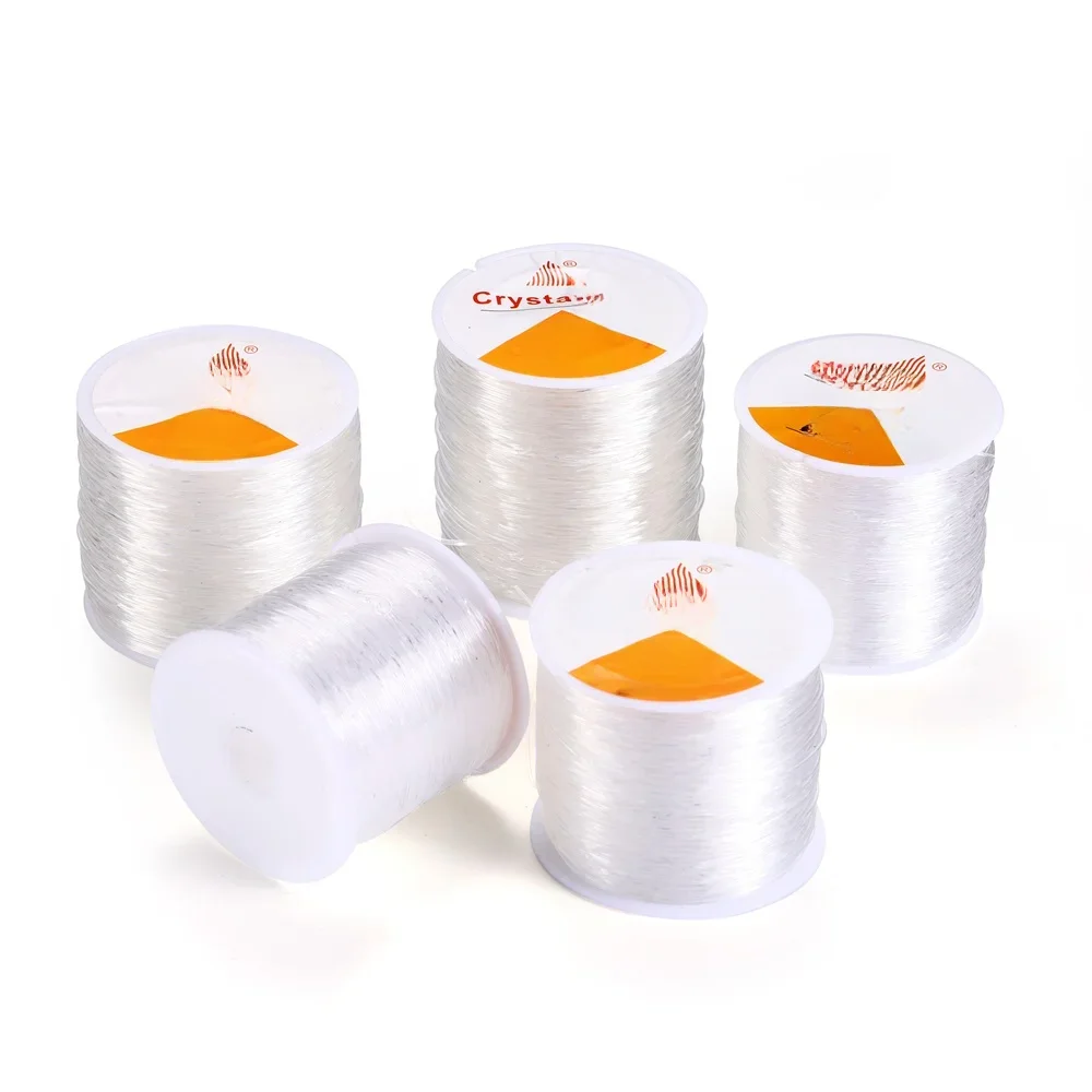 60m/roll Elastic Beading Thread Jewelry Making DIY Beading Cords Wristband Bracelet Necklace Anklet