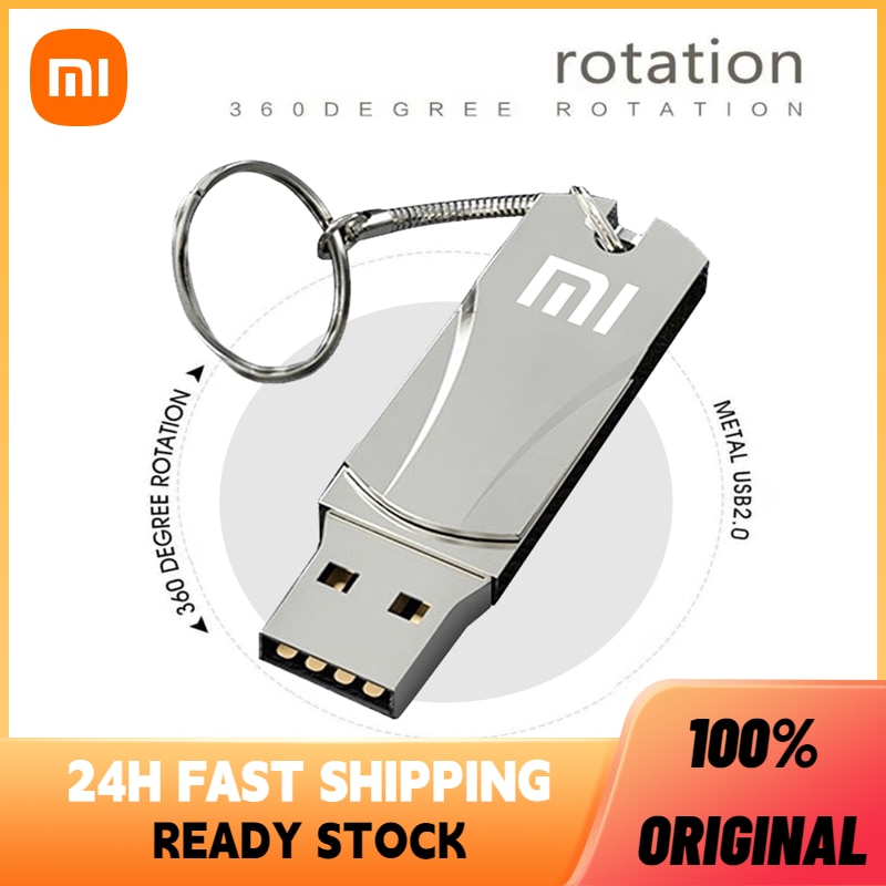 Original Xiaomi U Disk Flash Drive 2.0 High Speed 2TB 1TB USB Portable Metal SSD Hard Drive External Flash Memory For Laptop New