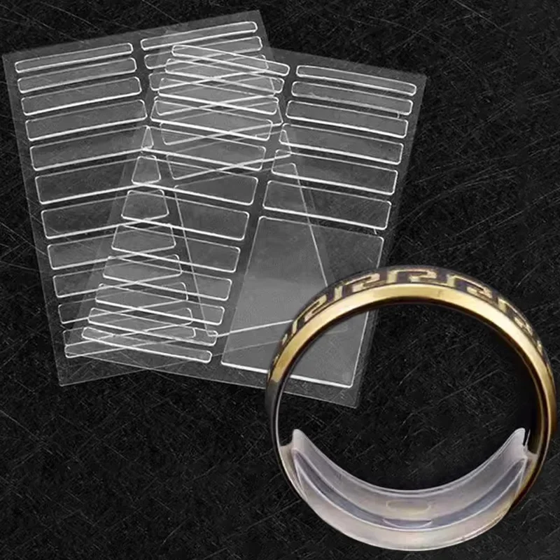 For Any Rings Size Adjust Stickers Silicone Transparent Big Size Ring Invisible Fixed Tightener