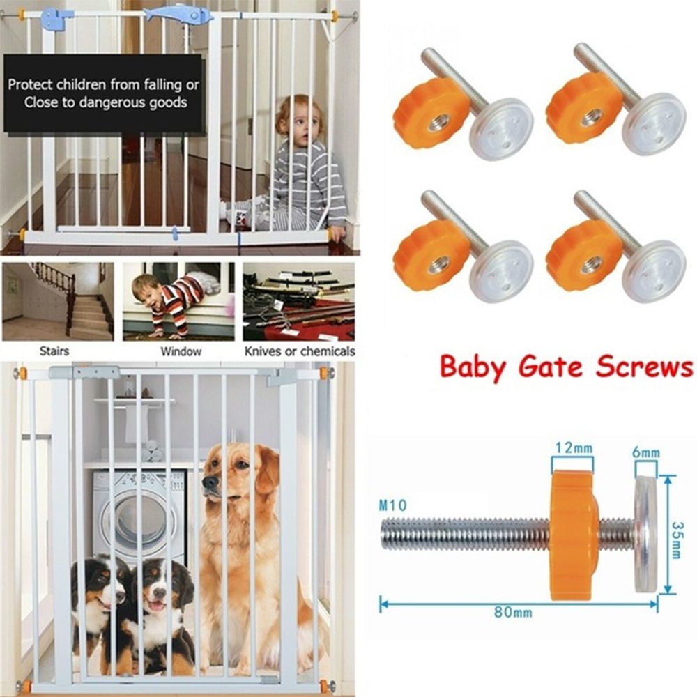 Kit Guardrail Fence Screws Doorways With Locking Screws/Bolts Baby Safe Bolts Accessories Gate Bolts
