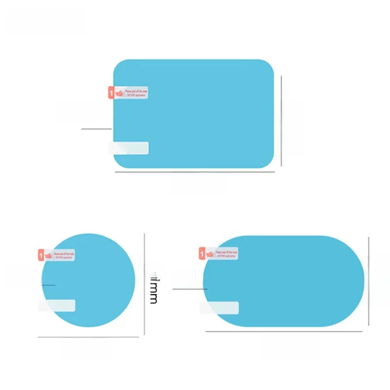 2PCS/Set Car Rearview Mirror Window Anti Fog Clear Film Anti-Light Car Mirror Protective Film