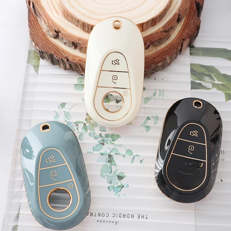 New TPU Car Key Case Cover Keyless for Mercedes Benz C S Class W206 W223 S350 C260 C300 S400 S450
