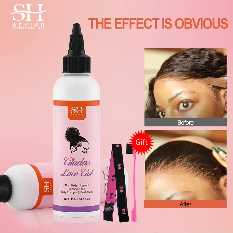 Liquid Lace Glue Glueless Lace Gel Temporary Hold Clear Wig Adhesive Invisible Hair Glue For Wigs