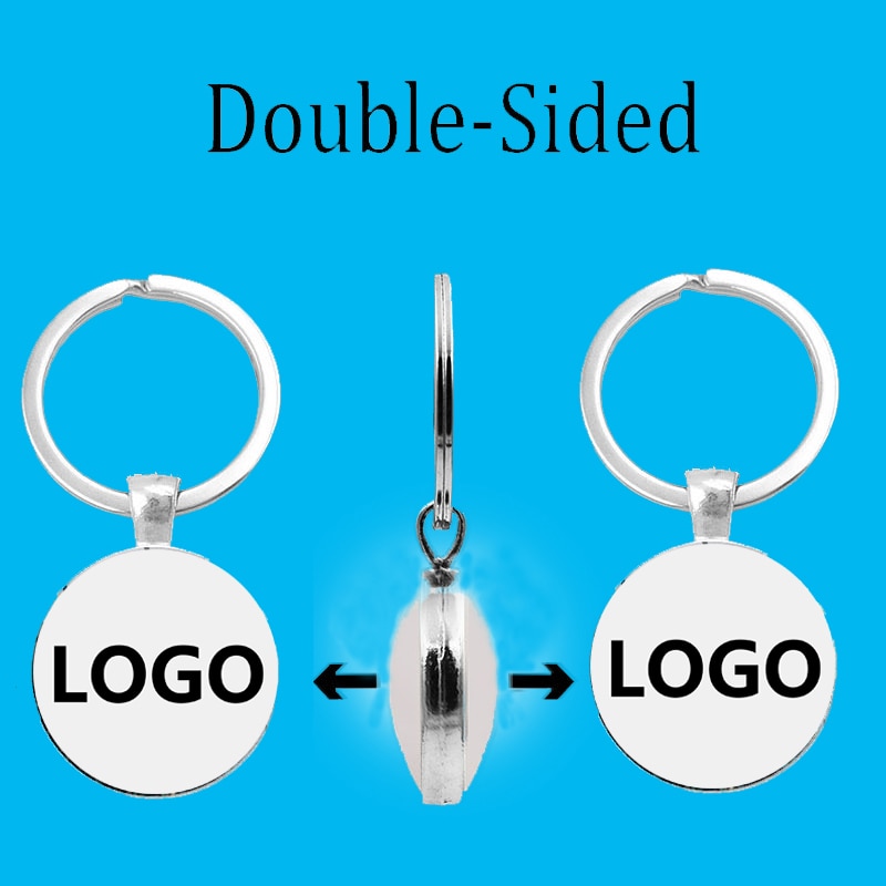 Personalized Logo Keychain Company Logo Customization Black And White Photos Color Photos Private Family Customization