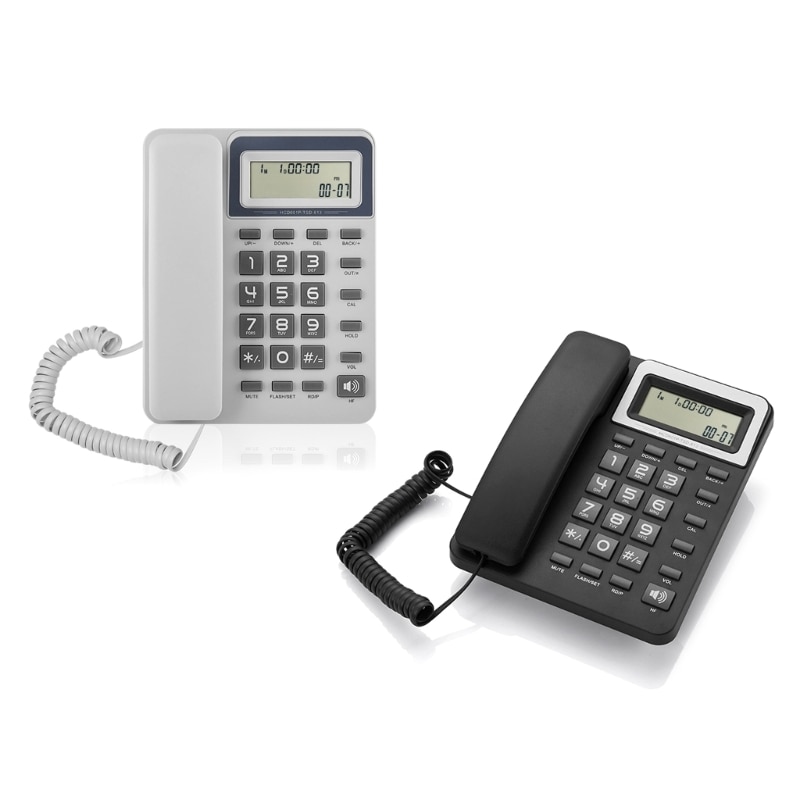 Desktop Corded Phone with 16 Kinds of Ring Tones for Office and Home Hospital