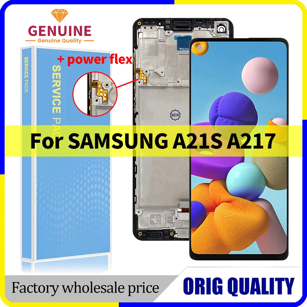 100% Tested Display with Digitizer Touch Screen for Samsung A21s LCD SM-A217F A217F/DS A217M