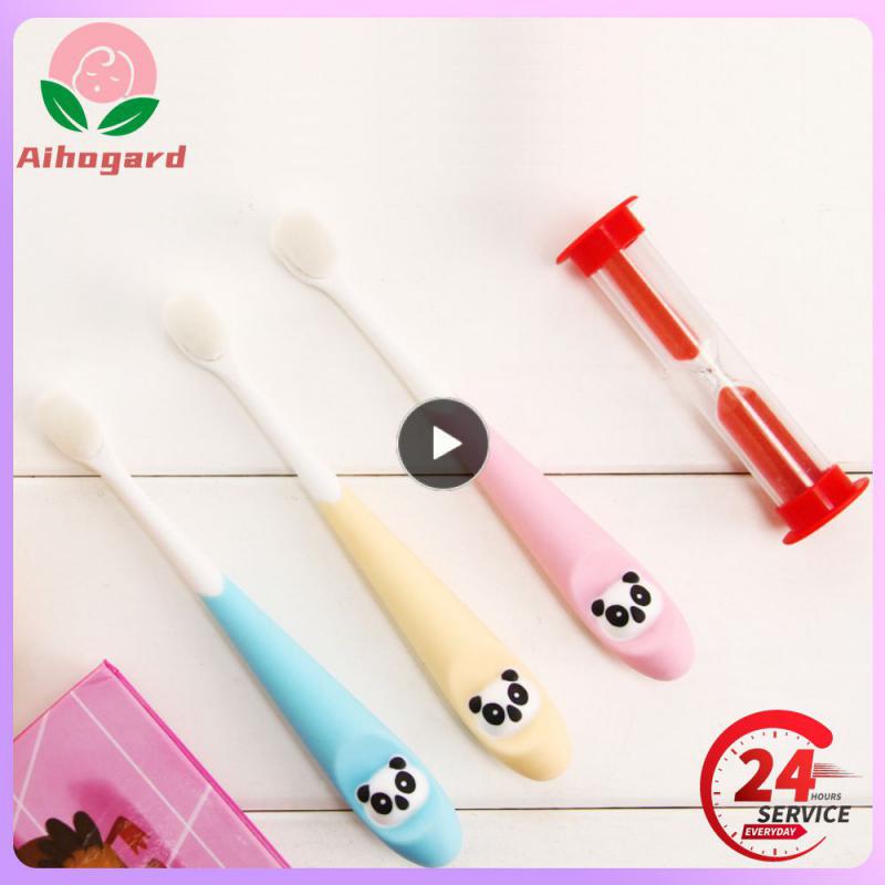 Cartoon Baby Brush Teeth Whitening Small Head Toothbrush Non-slip Silicone Teeth Cleaning Baby Tooth Brush Oral Care Soft