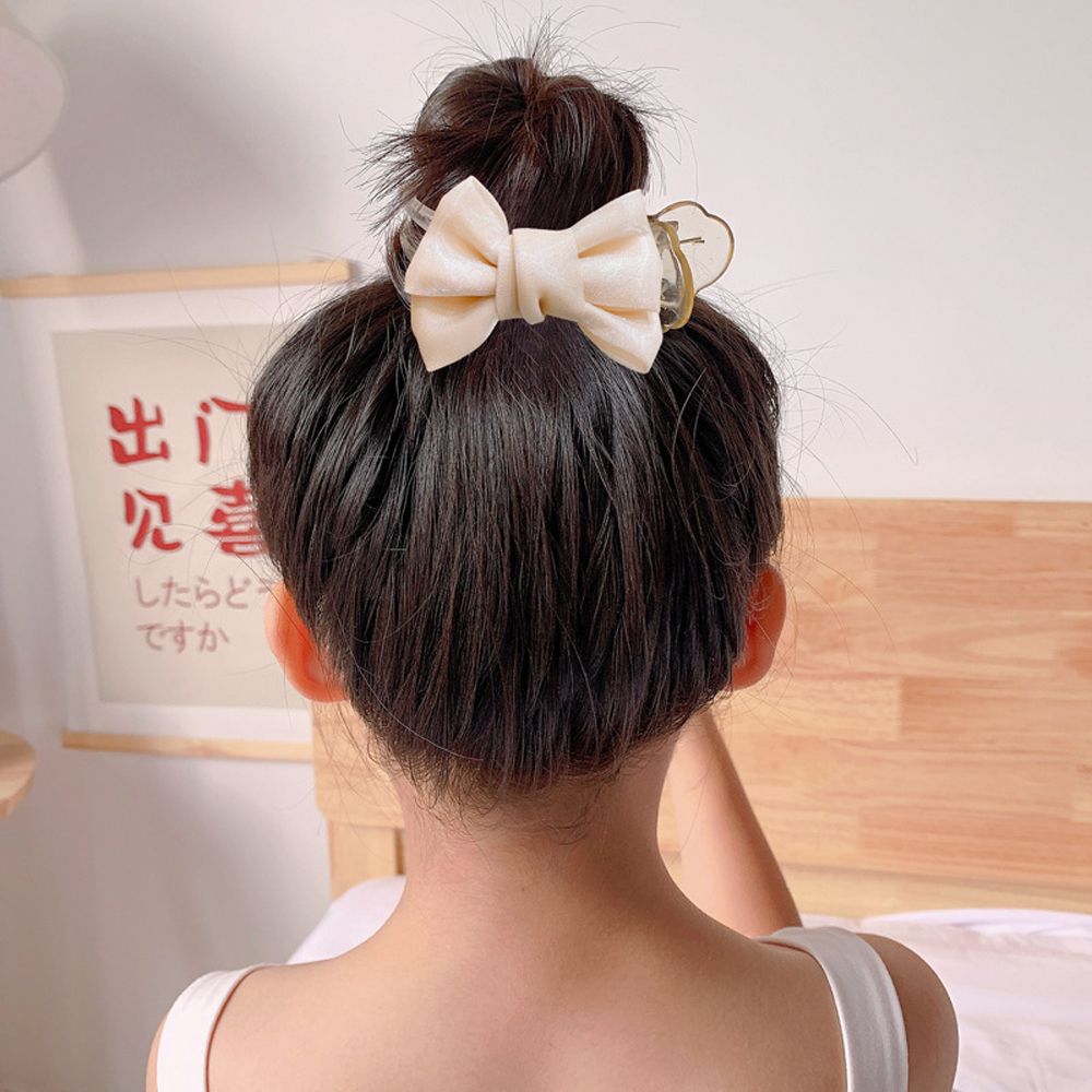 Material Bow Tie Super Fairy Korean Style Hair Claw Hair Accessories Headdress Children's Hair catch clip Hair Claw