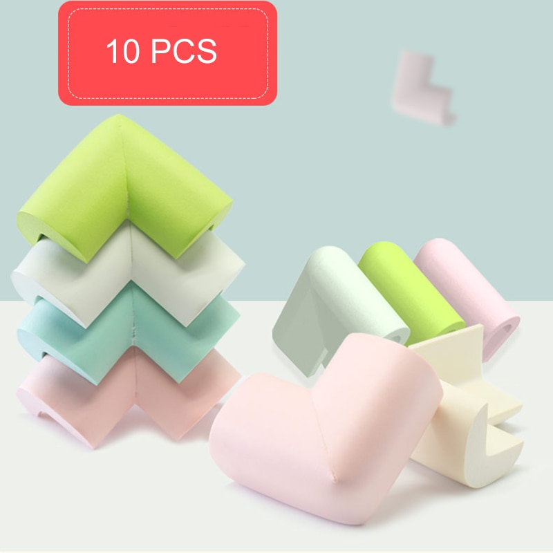 10 Pcs Durable Rubber Baby Safety Corner Toddler Infant Furniture Collision Protector Guards Cover Table Edge Corner Protection