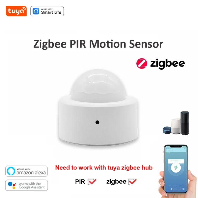 Tuya Smart Home Zigbee PIR Human Motion Sensor: Security  Anti-theft  Infrared Movement Alarm