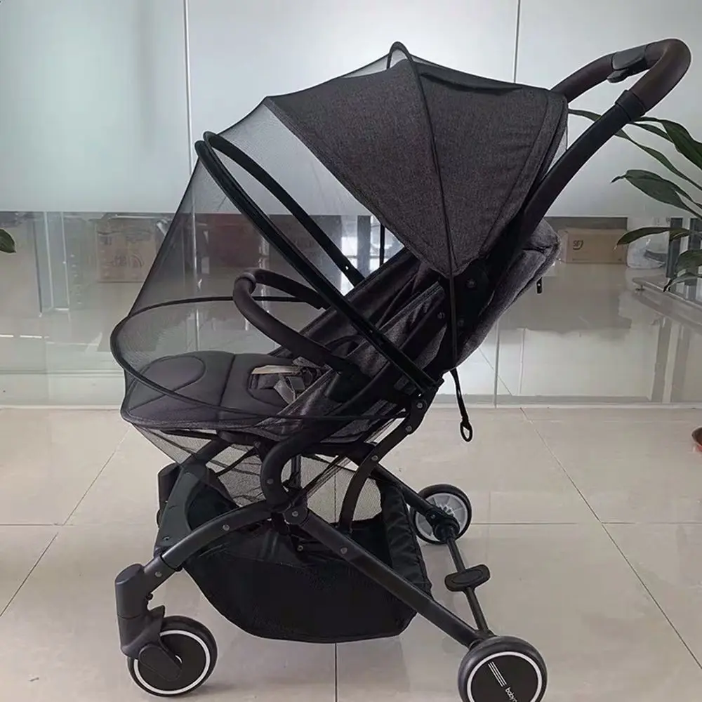 Stroller Mosquito Netting Stretchable Netting Breathable Folding Dual-Use Zipper Mesh Mosquito Cover