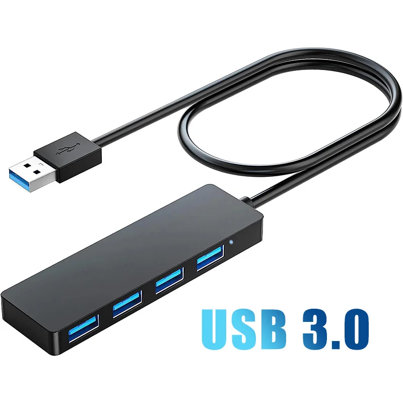 USB Hub,USB Splitter for Laptop,Multiport USB 3.0 Hub Port Expander Fast Data Transfer 4 Port