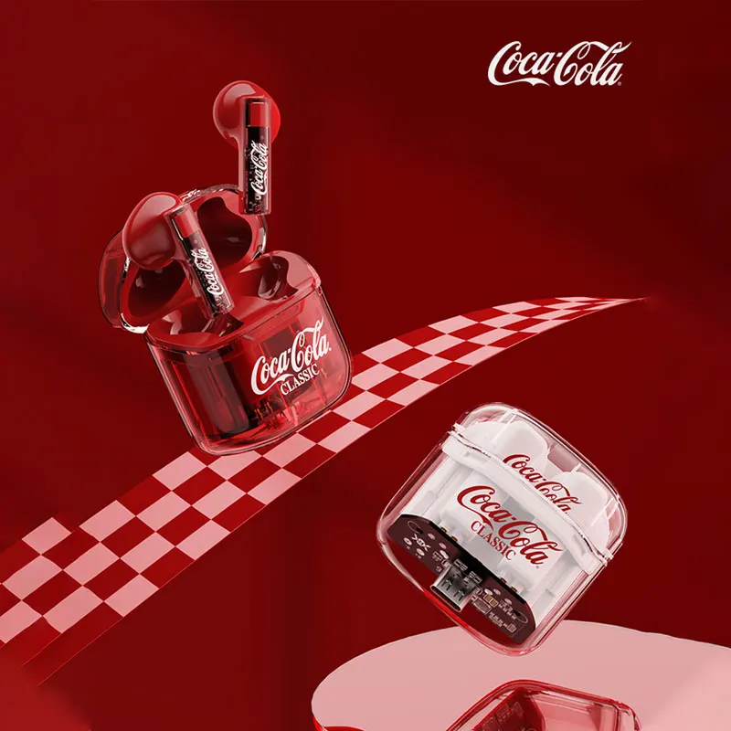 Coca-Cola Co-Branded Bluetooth Headset Wireless Sports Men'S And Women'S Fashion Noise Reduction