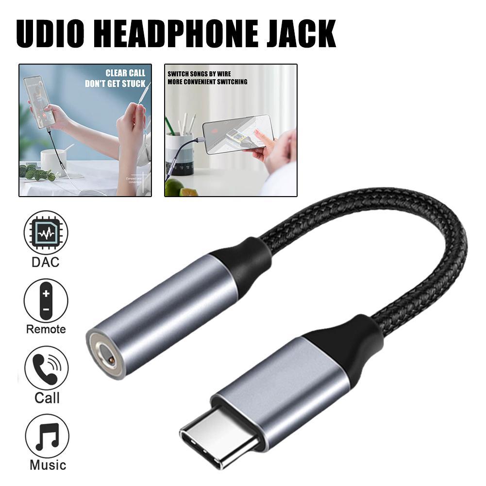 USB Type C Adapter To 3.5mm AUX Udio Headphone Jack Transfer Port Portable Converter Headset Digital Audio For Huawei