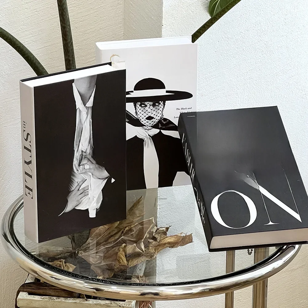 Fashion Simulation Books for Decoration Luxury Home Decorative Living Room Bookcase Props Book
