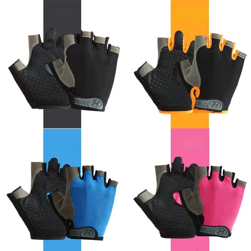 Cycling Half-finger Gloves Breathable Non-slip Fingerless Sport Gloves Bicycle Gloves Unisex