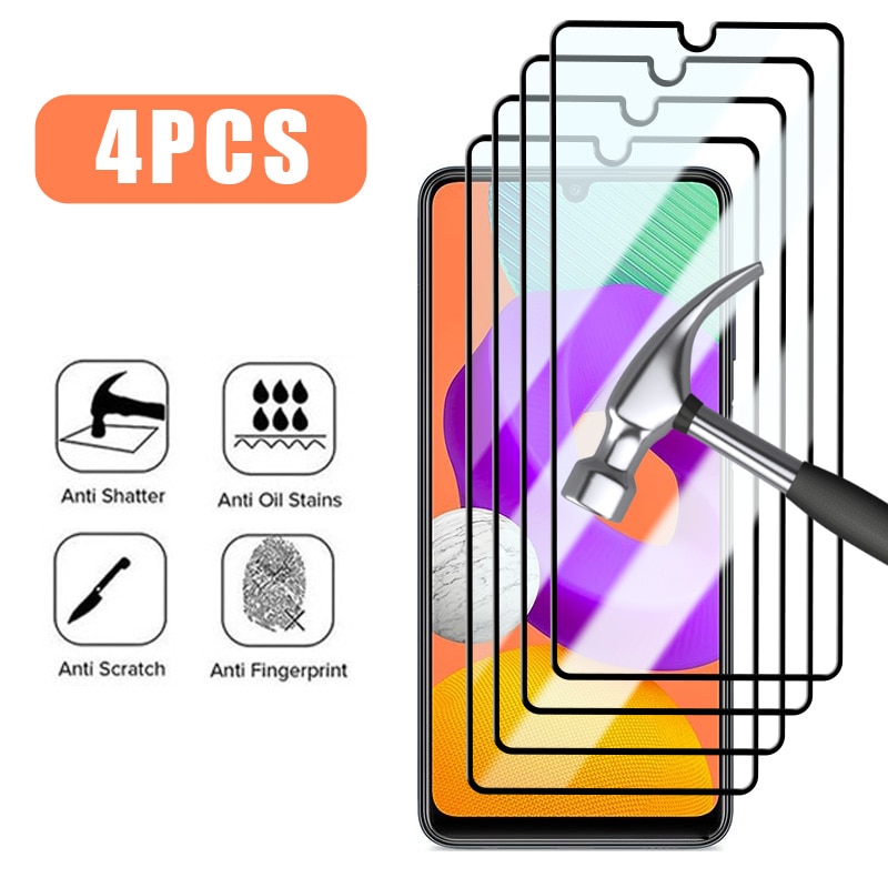 4PCS Tempered Glass for Samsung A53 A14 A52 A12 A23 A13 A71 A50 A70 Screen Protector for Samsung A30 A31 A32 A51 A72 A33 A73 5G