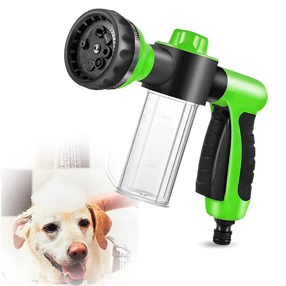 Pet Dog Shower Sprayer Adjustable High-pressure Sprayer Nozzle Hose Dog Shower Gun Wash Garden