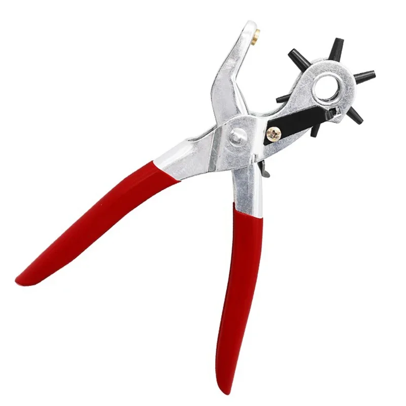 Multi-function Punch Pliers Round Hole Oval Hole DIY Tool Watchband Strap Household Leathercraft