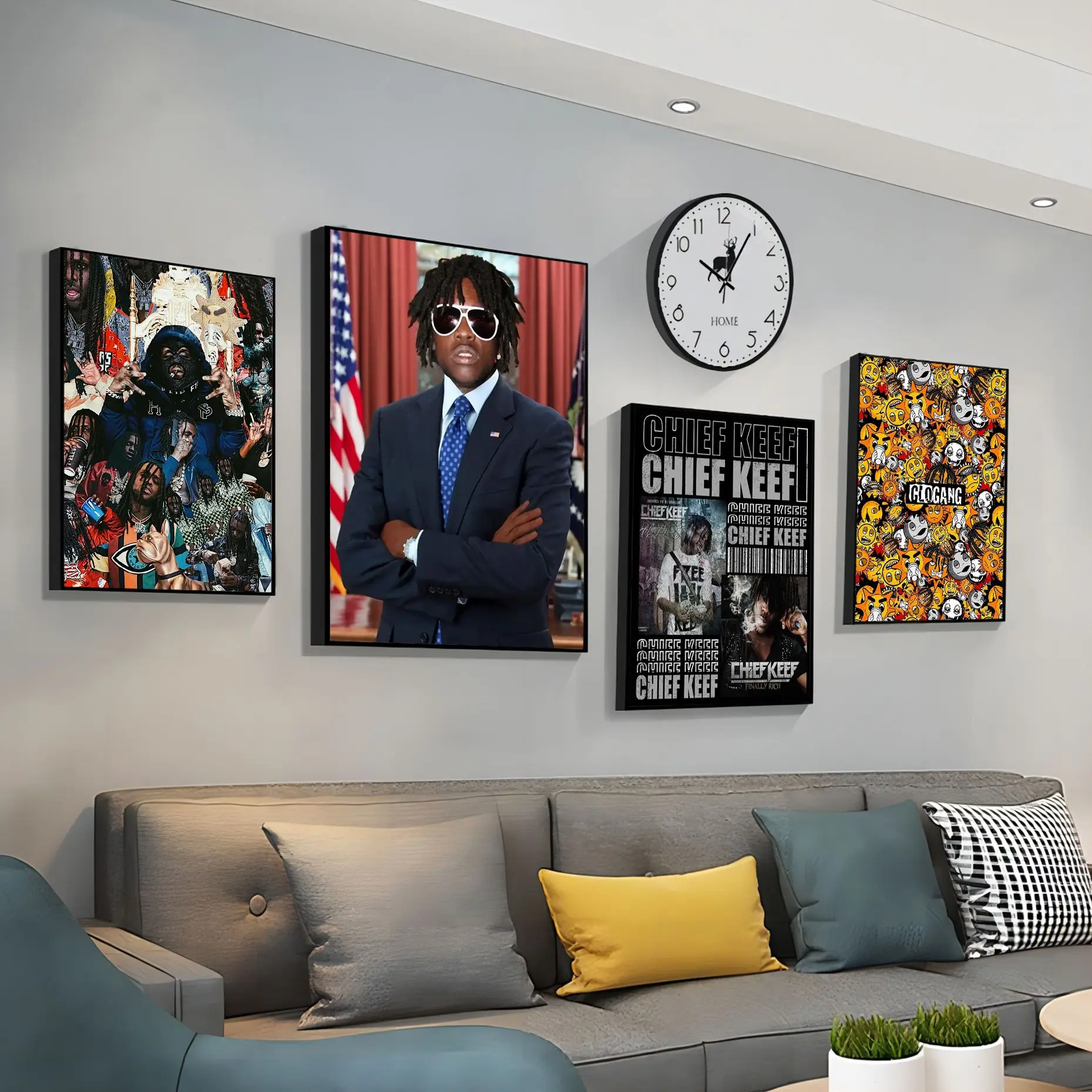 Chief Keef - American Hip Hop Rapper Good Quality Prints And Posters Vintage Room Home Bar Cafe