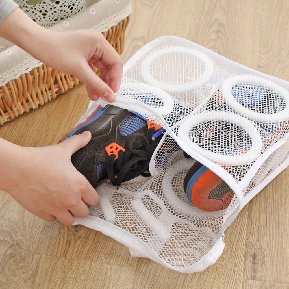 Lazy Shoes Washing Bags Protective Organizer Shoes Airing Dry Tool for Shoes Underwear Bra Mesh