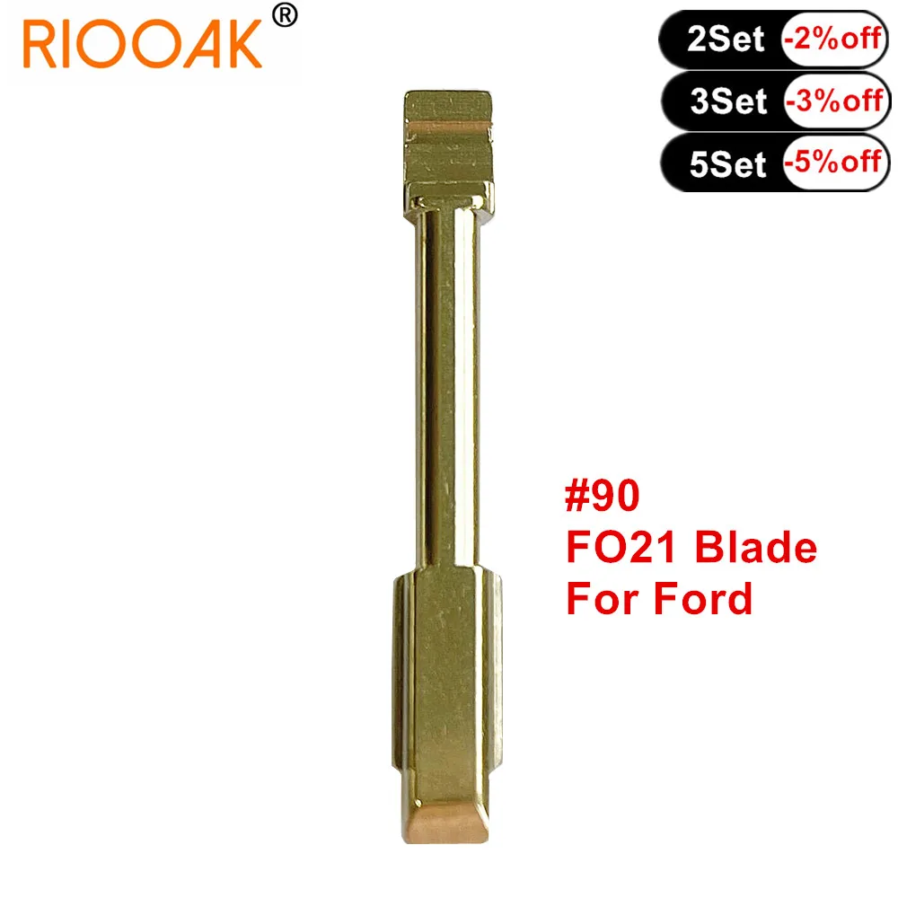 10pcs NO. 90 Car Remote Uncut Key Blade FO21 #90 For Ford Focus Mondeo Jaguar XJ8 KD VVDI Flip