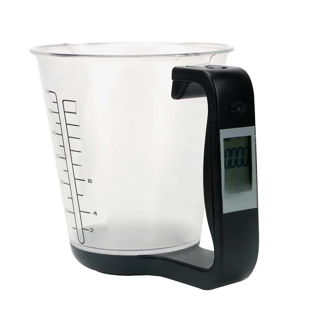 Kitchen Scales with LCD Display Digital Beaker Electronic Tool Hostweigh Measuring Cup Temperature