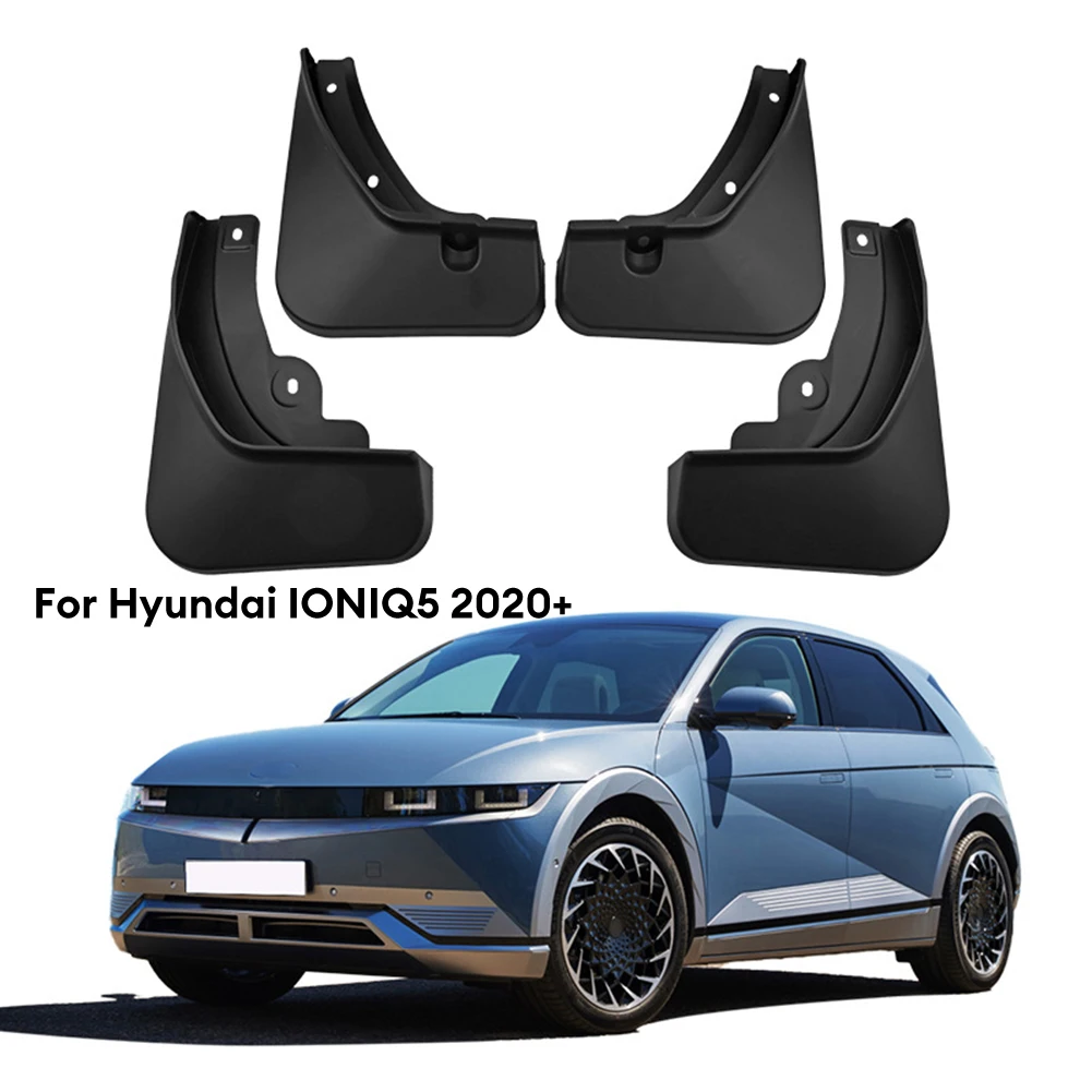 4Pcs Black Splash Guards Mud Flaps Guards For Hyundai Ioniq 5 2020+ light weight Car Wheel Mud Flaps