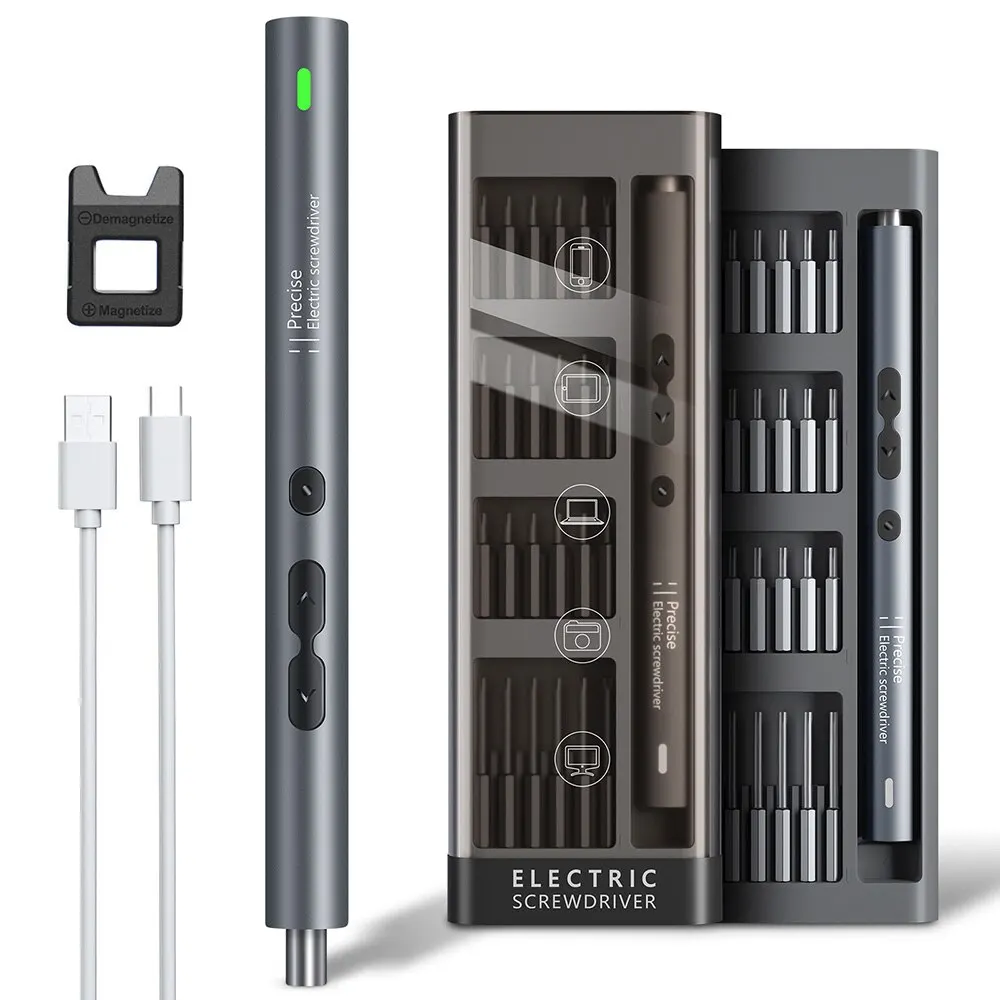 51 in 1 Electric Screwdriver Precision Set Power Tool Kit Rechargeable Wireless Cordless Magnetic