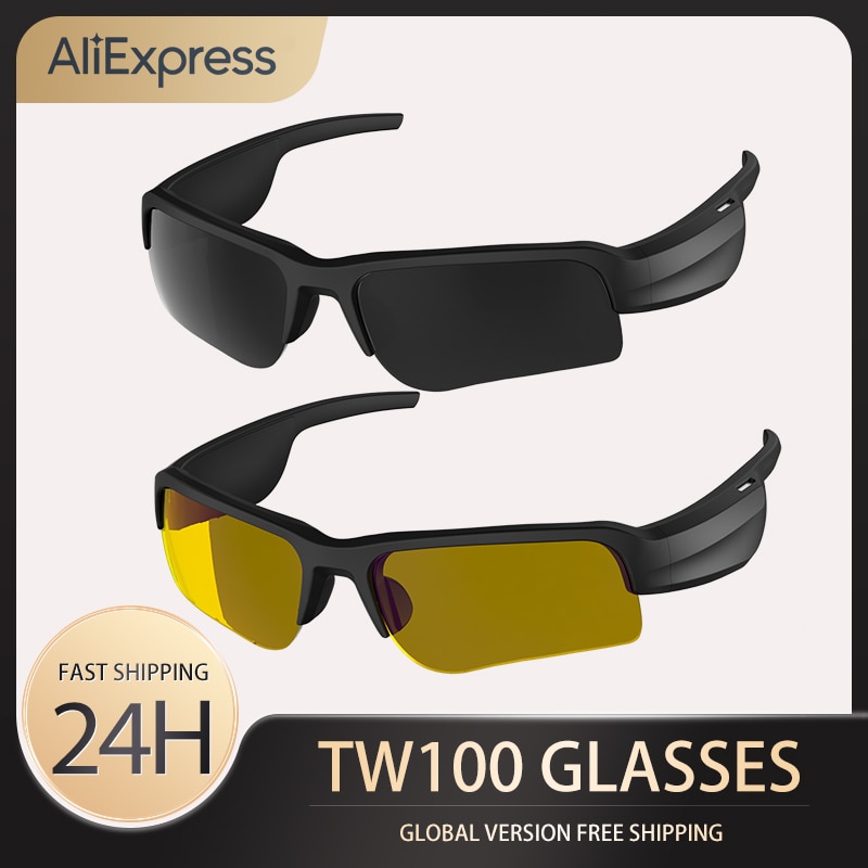 PYLV New TW100 Smart Glasses Men Headphones Sunglasses Audio Call Key Control Open Sport Bluetooth Music Anti-UV Eyewear 2023