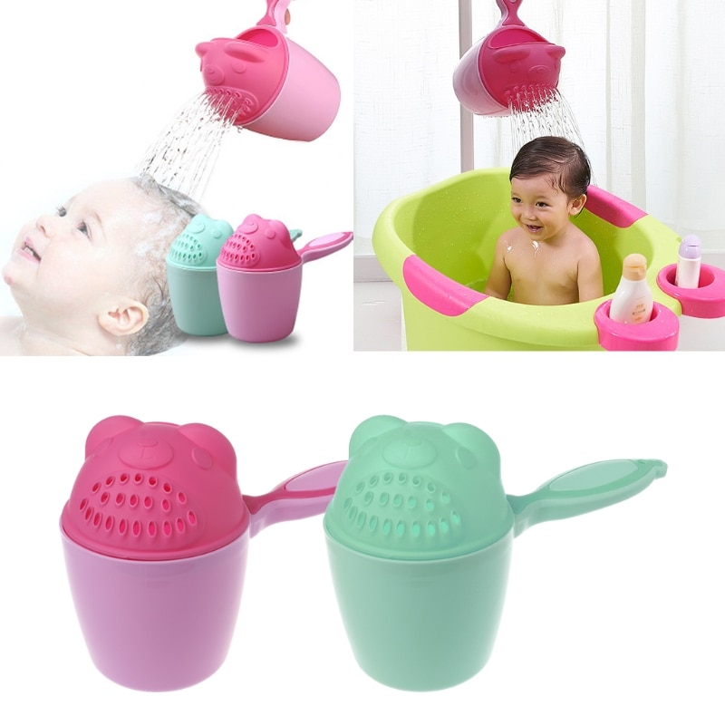 Waterfall Rinser Plastic Bathing Ladle Spoons Bathroom Water Scoop Cup Spoon Bath Spoon Home Essential Cute Bear A2UB
