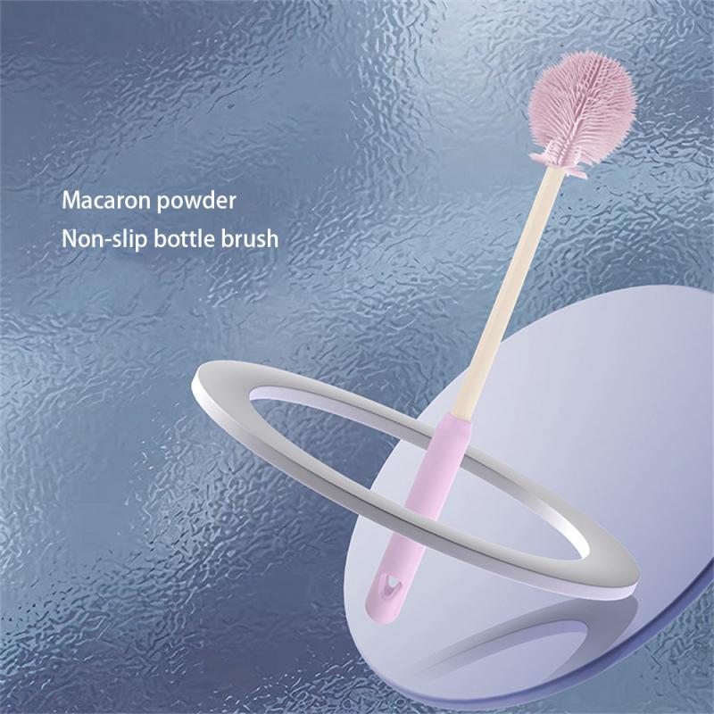 Not Hurt Hands Brush Dense Bristles Cleaning Brush Food Grade Material Suspension Design Straw Brush Bottle Brush No Dead Ends