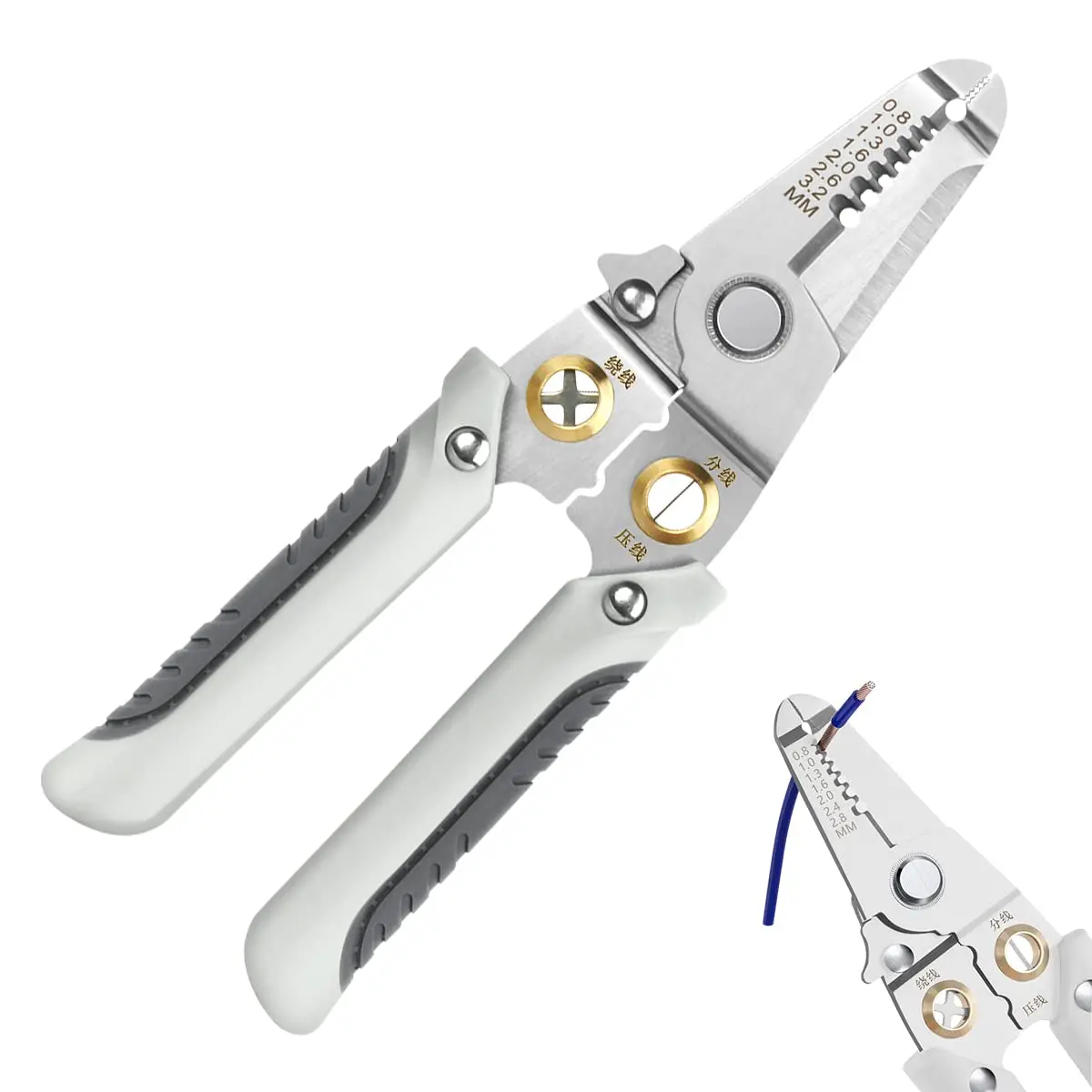 6 In 1 Wire Stripper Special Wire Pliers Tool Electric Cable Stripping Cutting Cable Stripper and