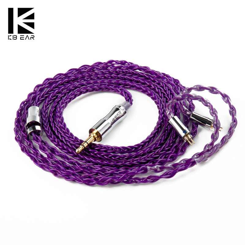 KBEAR Enma 8 Core Upgrade HIFI Cable Furukawa Original PCUHD OFC Cable 2.5/3.5/4.4mm with 2Pin/MMCX Connector for KS1 KZ