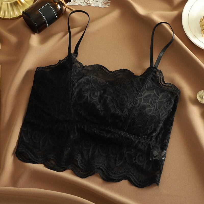 1pc Fashion Women Sexy Bralette Bra Female Tops Female Lace Strap Wrapped Chest Shirt Top New Underwear Bras Pad