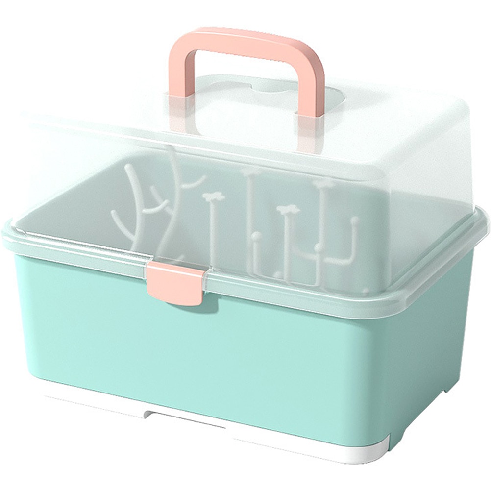 Feeding Bottle Storage Box Tableware Container Baby Organizer Nursery Cup Rack Case Pacifier