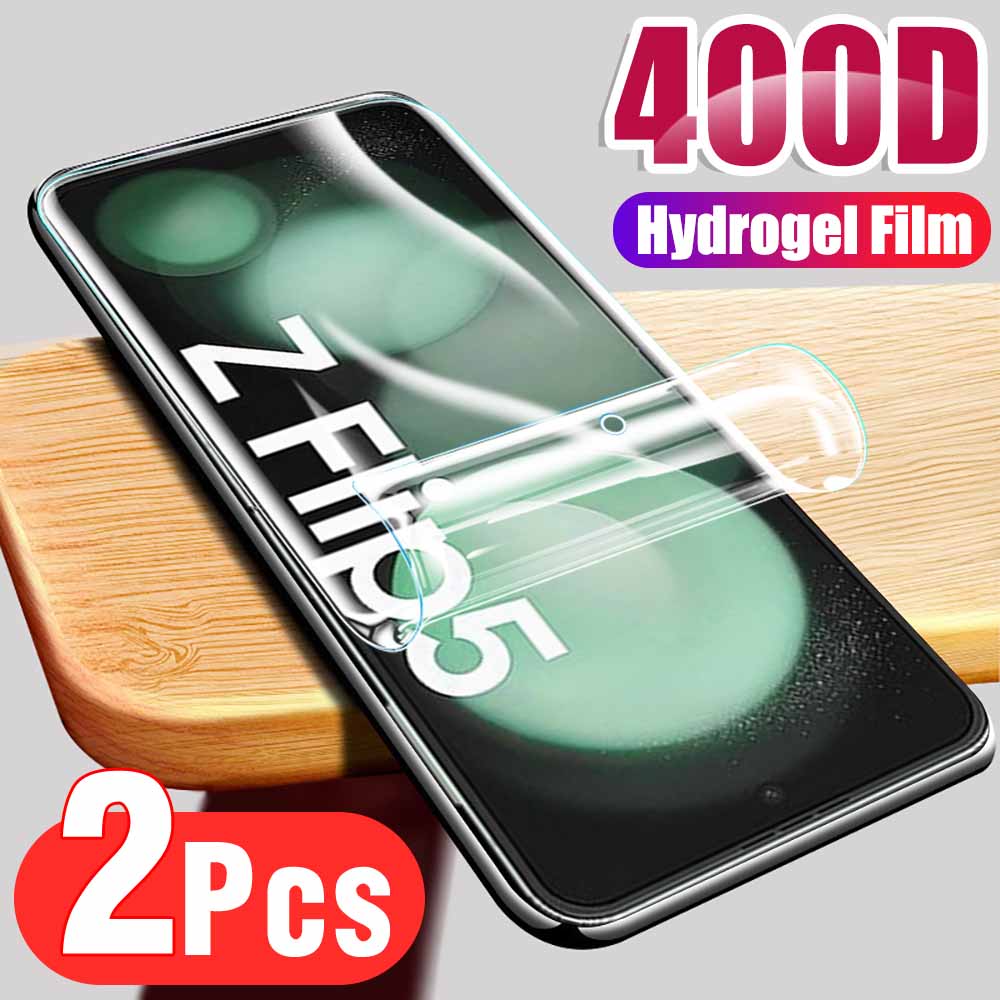 2PCS Full Coverage Hydrogel Film For Samsung Galaxy Z Flip5 5G Protective Film Sumsung ZFlip Z Flip 5 ZFlip5 Screen Protectors