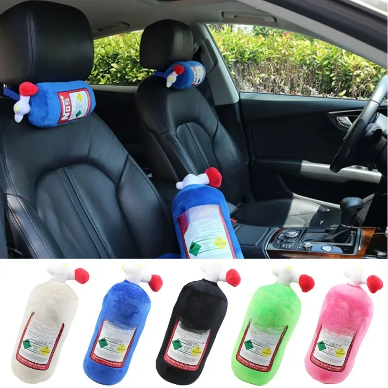 Aiuphing Nos Plush Pillows for Car Car Seat Creative Personality Headrest Neck Pillow NOS Car Neck