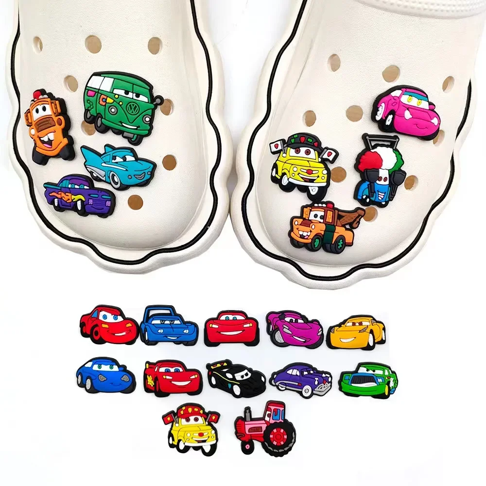 20Pcs/Set Disney Racing Story Shoe Accessories Garden Cars Sandals Buckle Decorations Fit Charm Kids