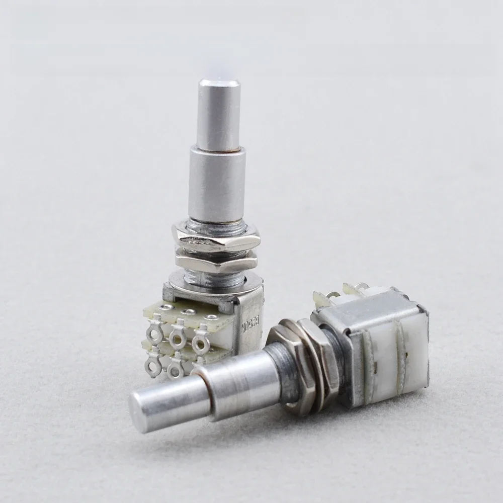 1 Piece Guitar Bass Stacked Dual Concentric Potentiometer(POT) With Center Detent Guitarr