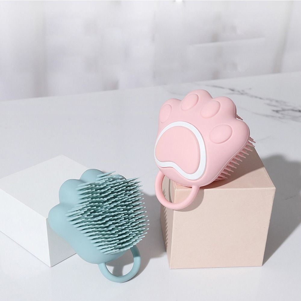 Brush Cat Claw Nursing Accessory Silicone Shower Brush Shampoo Brush Hair Cleaning Brush Baby Bath Brush Massage Brush