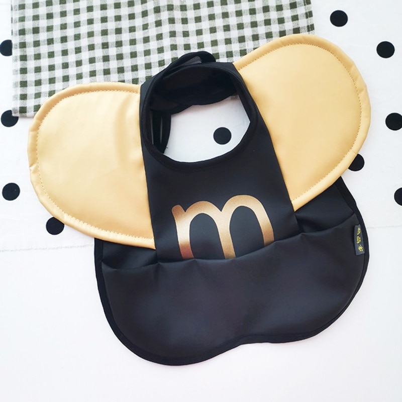 Cartoon Print Baby Bibs Waterproof Infant Meals Bib for Boy Girl Cute Toddler Kids Sleeveless Burp Cloths Anti-dirty Aprons