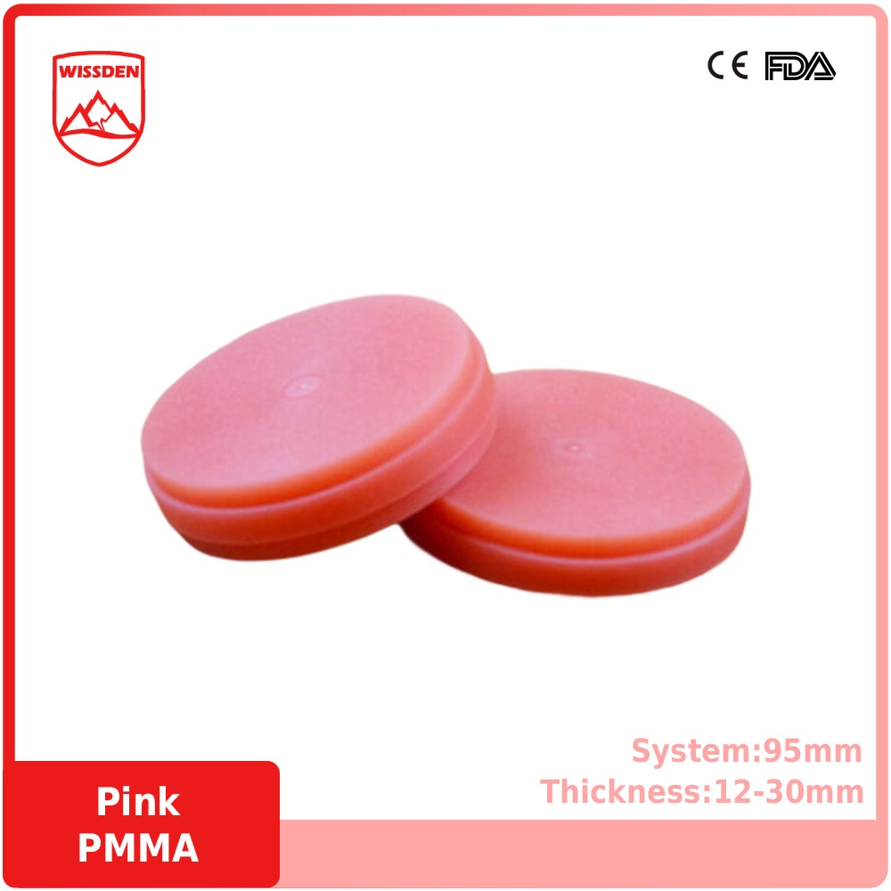 Wissden Pink PMMA Disc 95,12-30mm Dental Lab Materials CAD/CAM