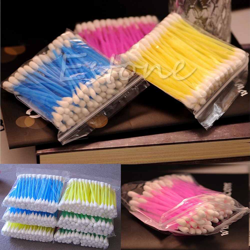Cotton Swabs Beauty Applicator, Polish Removal Cruelty-Free 100 Count Makeup , Soft Y55B