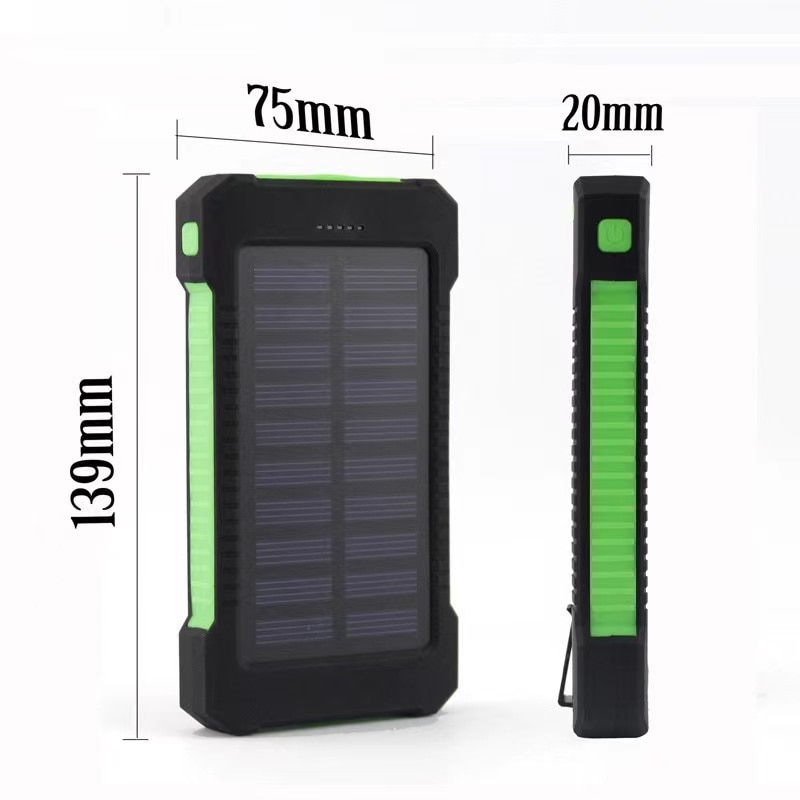 Free Shipping200000mAh Top Solar Power Bank Waterproof Emergency Charger External Battery Powerbank for MI IPhone Samsung LED S