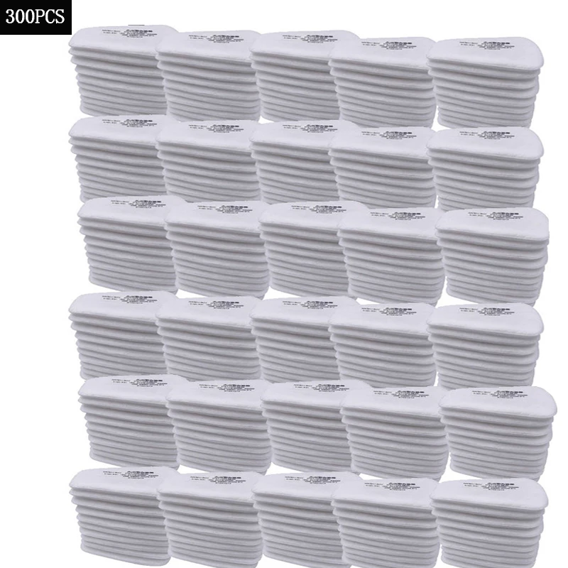 50/300Pcs 5N11 Industry Spray Paint Dust-Proof Filter Cotton Replaceable For 6200/7502/6800 Series