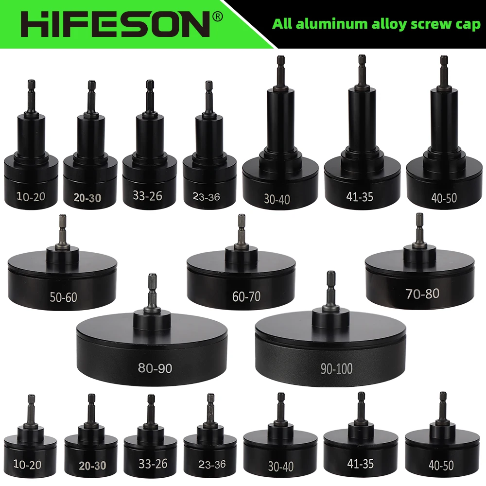 1/4  Screw Capping Head Press Cap Screw Capping Head 10-100mm Fastening Head Outer Diameter Bottle