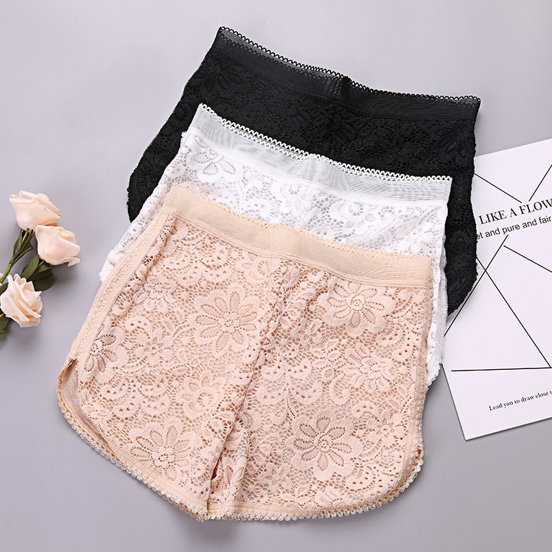1pc Safety Shorts Pants Lace Seamless Soft And Comfortable Cotton Material Safety Pant For Women Pantiesant For Women Panties